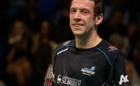 Surrey Smashers Badminton player Carl Baxter