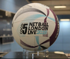 Netball London Live 2016 game ball closeup